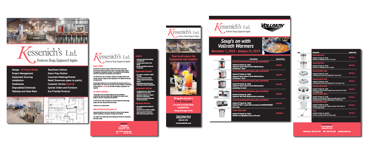 Various printed material for Kessenich's